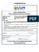 BWFF2033 A221 Final Exam Answer Scheme