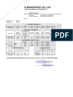 Ningbo Brightfast Co.,Ltd: Certificate of Quality En10204 3.1