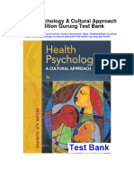 Health Psychology A Cultural Approach 3rd Edition Gurung Test Bank