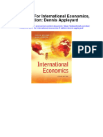 Test Bank For International Economics 8 Edition Dennis Appleyard