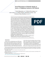 Different Clinical Phenotypes of Embolic Stroke of Undetermined Source: A Subgroup Analysis of 86 Patients