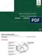 ARC1421 - Module 1 - 1.2 (1.5) Room Acoustics