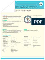 Cat6 UTP Armoured Outdoor Cable Datasheet 1