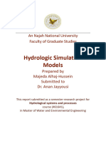 Hydrologic Simulation Models