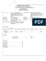 Certificate of Insurance: Magma HDI General Insurance Company Limited