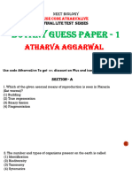 Botany Guess Paper - 2