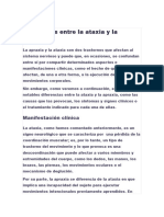 Diferencias Entre La Ataxia y La Apraxia