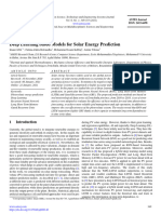 Deep Learning Based Models For Solar Ene