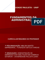 Apresentacao Fundamentos Da Administração