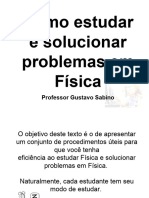 Como Resolver e Solucionar Problemas em Física