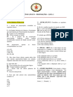 Logica Proporcional - Lista 1