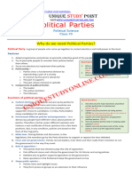 Grade X Political-Parties Notes Cbse