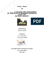 PDF Project On Traininproject On Training and Development Compress