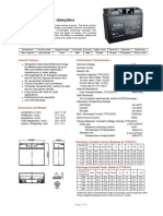 Ficha Tecnica Bateria Agm 12v 18ah Kaise kb1218 2