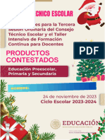 Productos Contestados CTE 3ra Sesión 2023