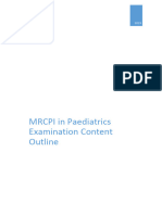 Exams MRCPI-Paediatric Content 2020