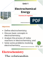 Week 3 and 4 Electrochemical Energy