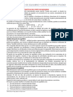 Analisis Del Punto de Equilibrio y Costo Volumen Utilidad