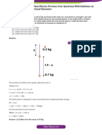 JEE Main Physics Previous Year Questions With Solutions On Rotational Dynamics