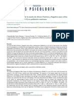 07 - 6974 - Estudio Psicométrico de La Escala de Afecto Positivo y Negativo para Niños y Adolescentes (PANAS-N) en Población Mexicana