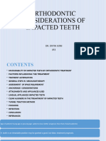 1 Orthodontic Consiations of Impacted Teeth