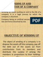 B Law Winding Up and Dissolution of A Company