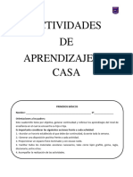 Cuadernillo de Actividades para Aprender en Casa Los Artículos y Nexo y