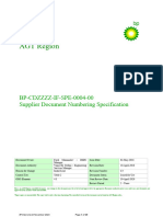 BP-CDZZZZ-IF-SPE-0004-00-C03 Supplier Document Numbering Specification