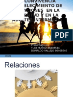 La Convivencia Establecimiento de Relaciones en La Juventud y en La Adultez Inter Media 1