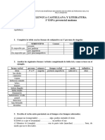 Ejercicios de Formas Verbales