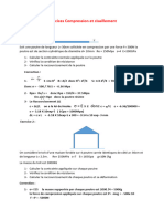 Correction Exercices de Compression Et Cisaillement RDM