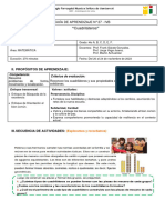 Guia de Aprendizaje N27 - 4to Secundaria 2023 IV BIMESTRE