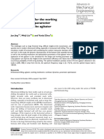 Jing Et Al 2019 A Feasible Study For The Working Mechanism and Parameter Optimization of The Agitator