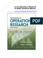 Introduction To Operations Research 9th Edition Hillier Solutions Manual