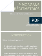 JP MORGAN'S creditMETRICS