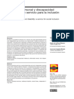 Asistencia Personal y Discapacidad Intelectual: Un Servicio para La Inclusión Social