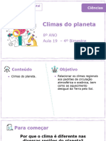 Climas Do Planeta: 8º ANO Aula 19 - 4º Bimestre