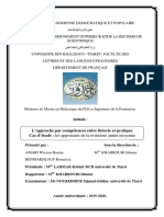 L'approche Par Compétences Entre Théorie Et Pratique Cas D'étude: Les Apprenants de La Troisième Année Moyenne