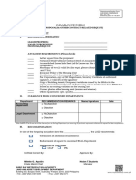 Clearance Form (Lease Proposals and Other Contract-Related Request