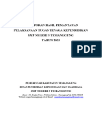 74.3 Laporan Hasil Pemantauan Pelaksanaan Tugas Tenaga Kependidikan 2023