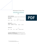 Selective School Mathematics Sample Test 6 - Year 9 Entry - (VIC)