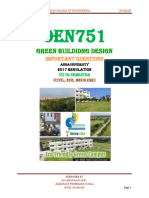 Oen751 Green Building Design Important Question