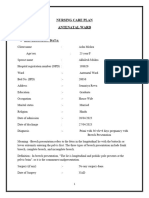 Antenatal Nursing Care Plan