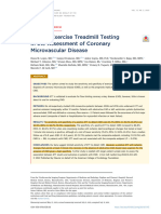 Role of Exercise Treadmill Testing in The Assessment of Coronary Microvascular Disease - Lopez