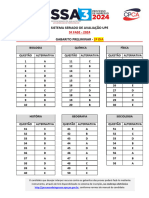 SSA 3 - Gabarito Preliminar - 2º Dia