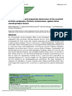 Fumigant Toxicity and Oviposition Deterrency of The Essential Oil From Cardamom, Elettaria Cardamomum, Against Three Stored-Product Insects