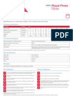 Datasheet Royal Press Gloss - 0