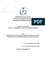 Propuesta de Plan de Gestión Integral de Residuos Sólidos No Peligrosos en Las Parroquias Rurales Del Cantón Milagro