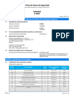 Ficha de Datos de Seguridad Thinner D-0002