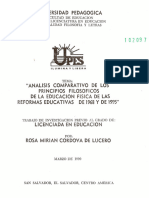 Analisis Comparativo de Los Principios Filosoficos de La Educacion Fisica